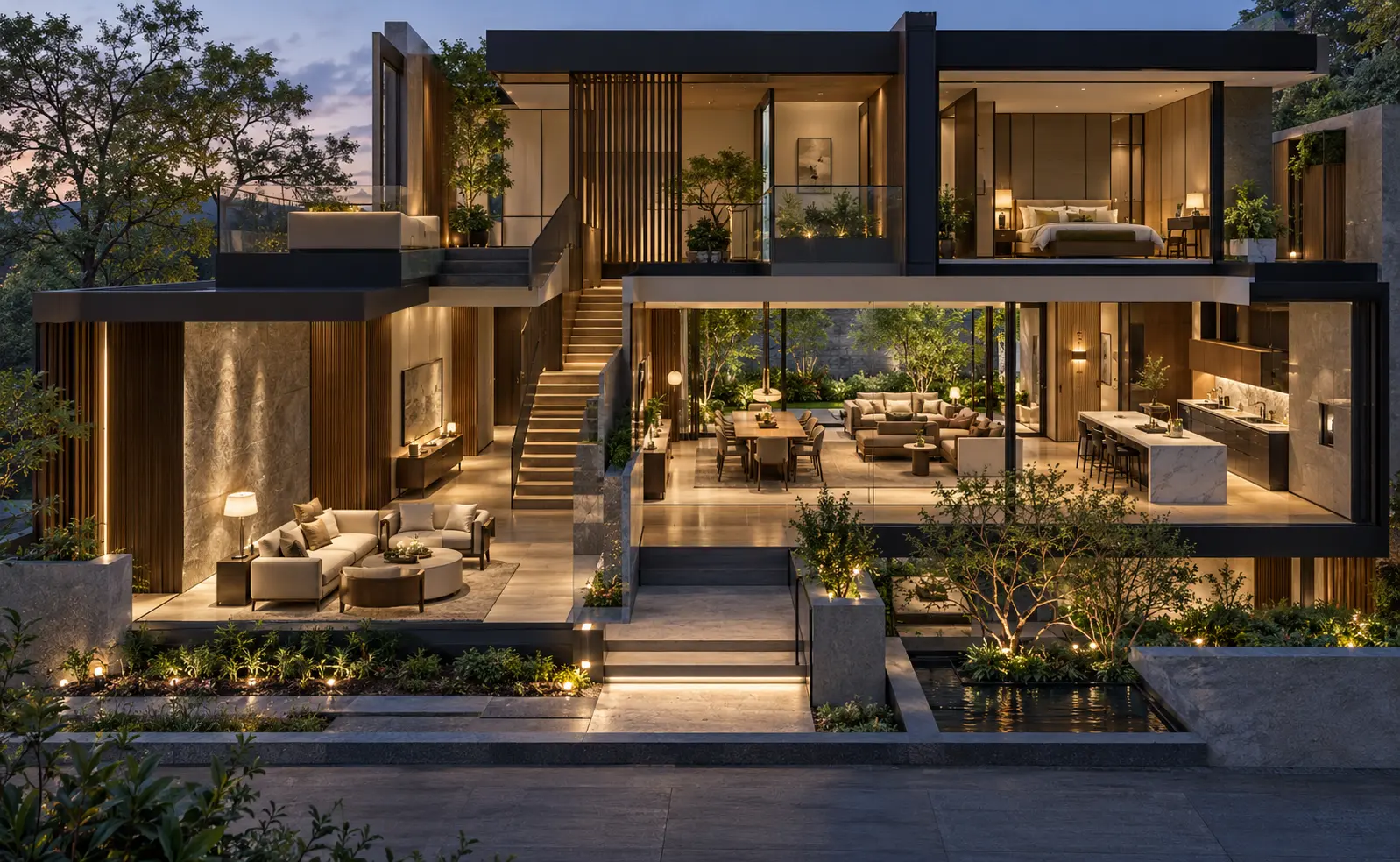 Residential architecture starts with lifestyle – custom homes designed for different family needs including multi-generational living, privacy, home offices and outdoor spaces in Bangladesh